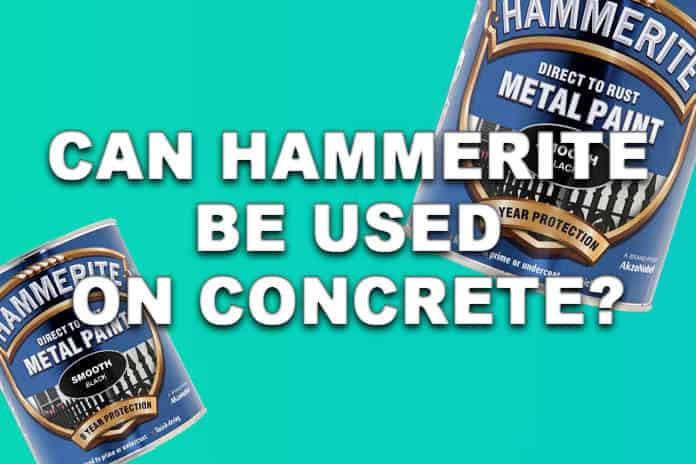 Can hammerite be used on concrete